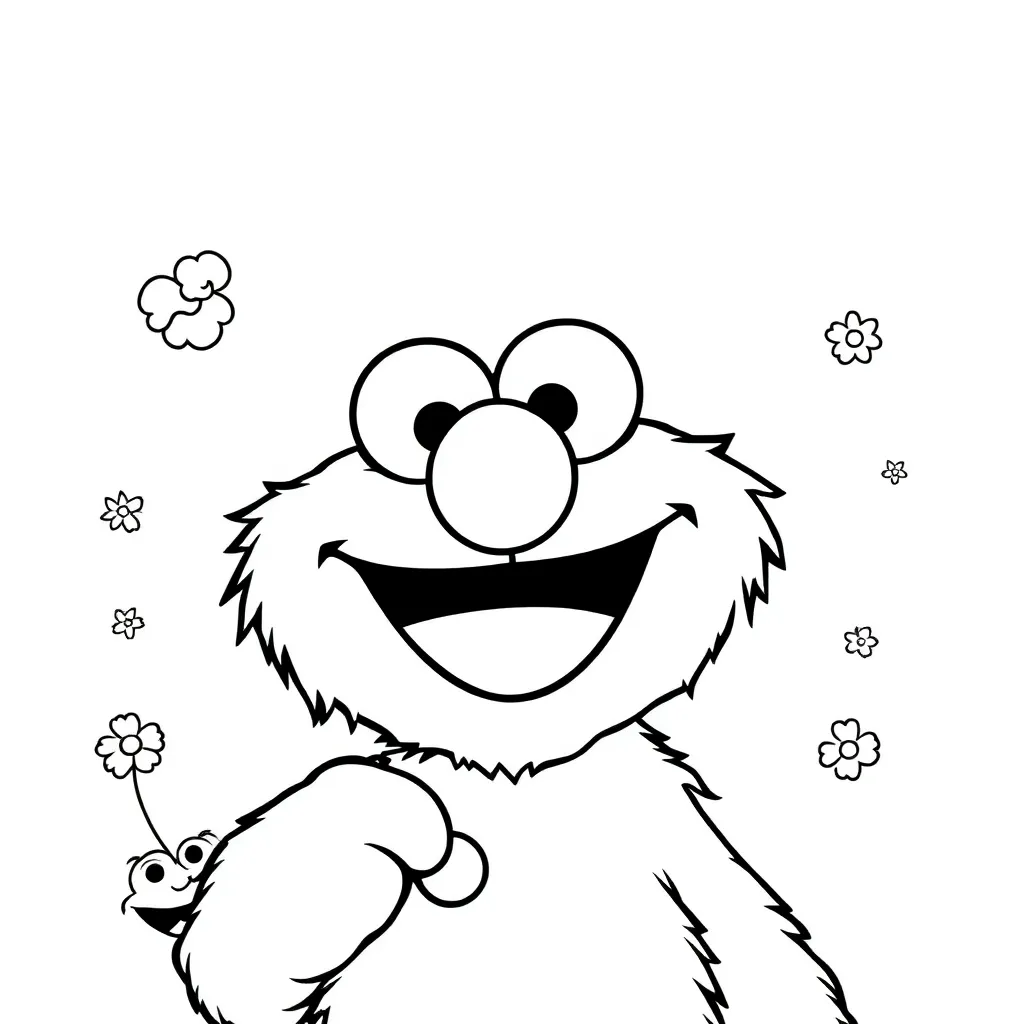 Elmo coloring page