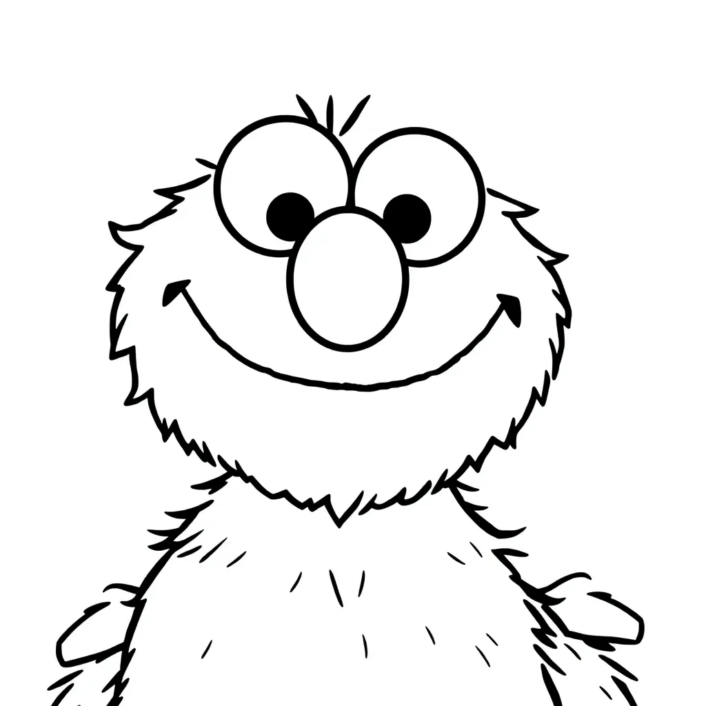 Elmo coloring page