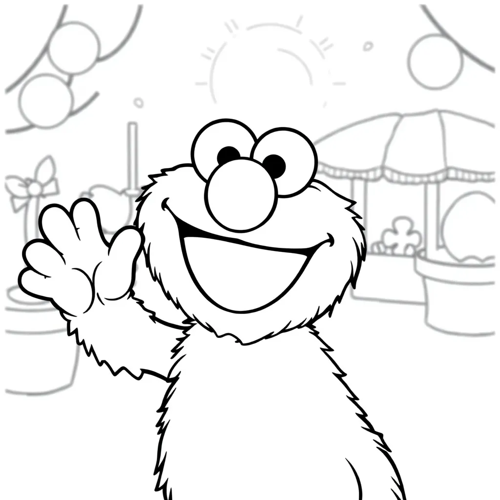 Elmo coloring page