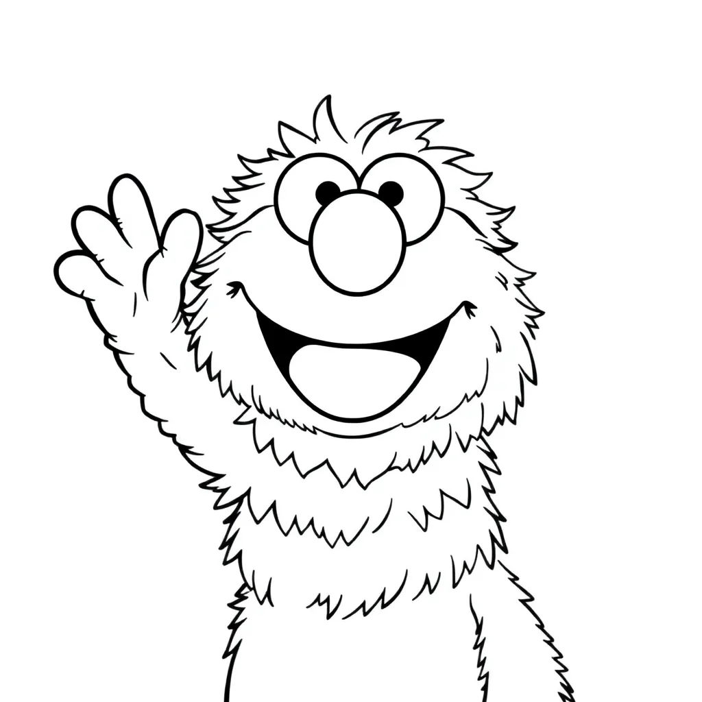 Elmo coloring page
