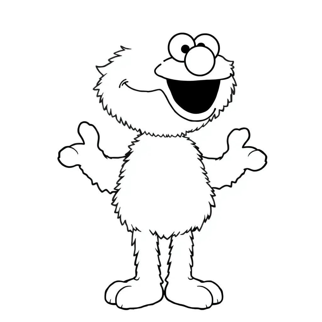 Elmo coloring page
