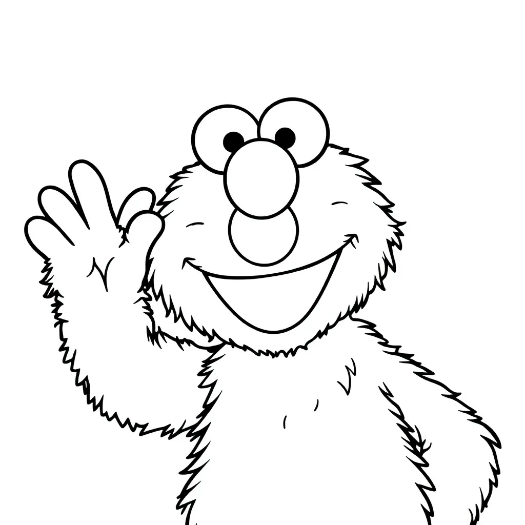 Elmo coloring page