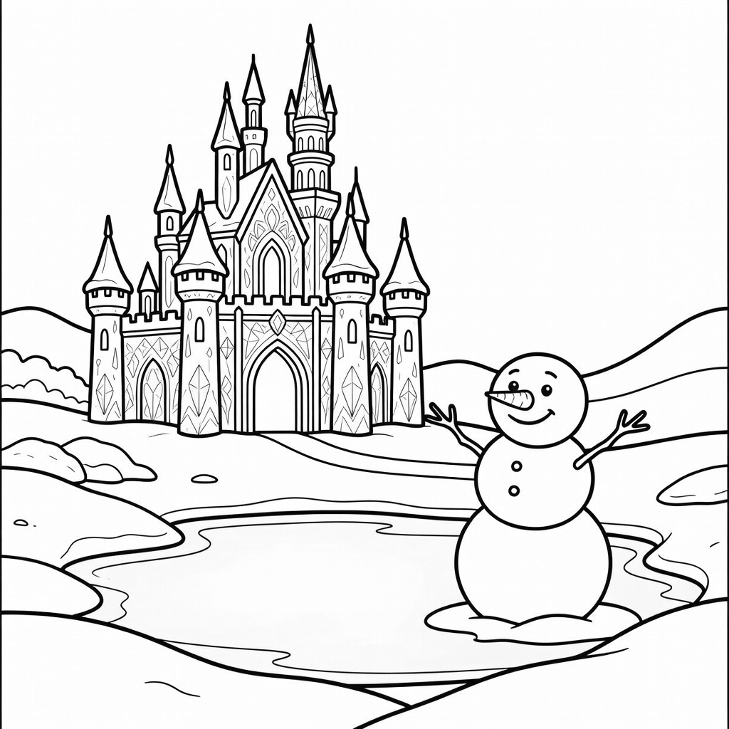 Elsa coloring page