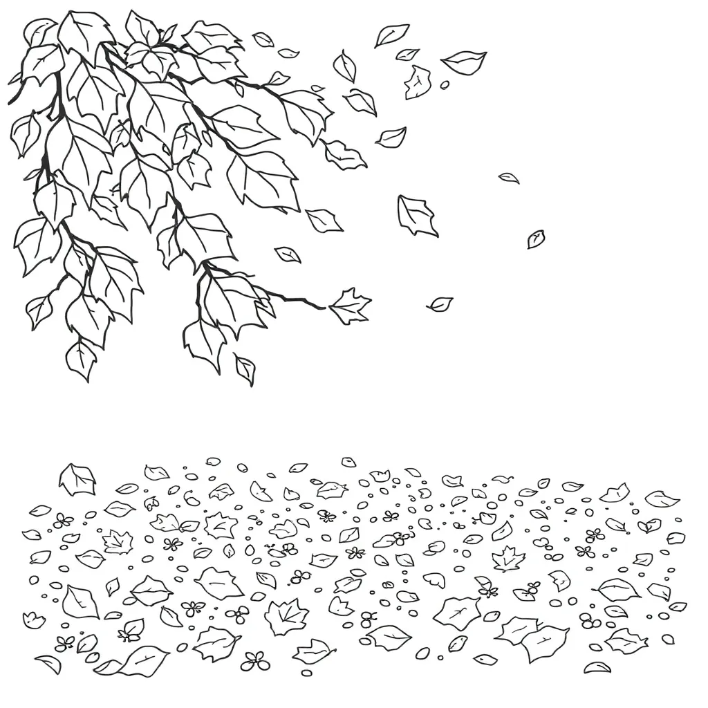 Fall Leaves coloring page