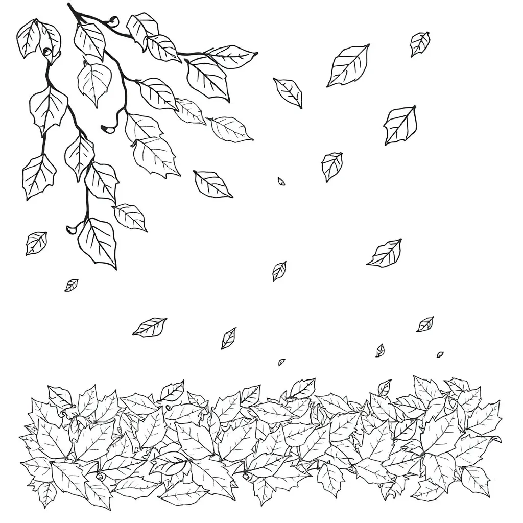 Fall Leaves coloring page
