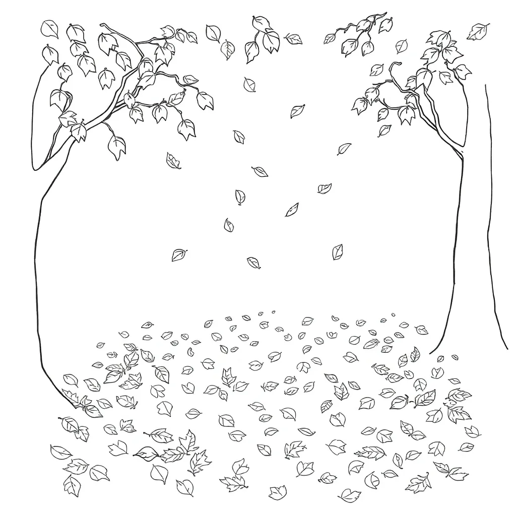 Fall Leaves coloring page