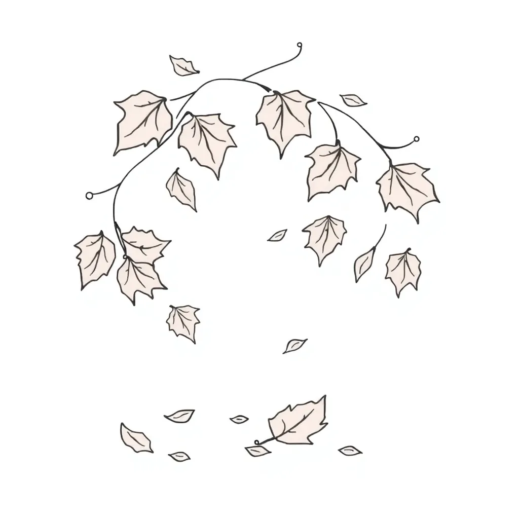 Fall Leaves coloring page