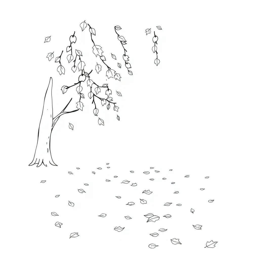 Fall Leaves coloring page