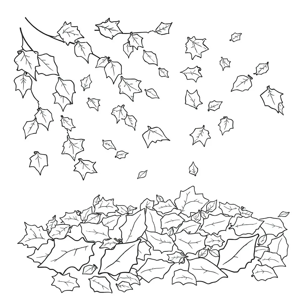 Fall Leaves coloring page