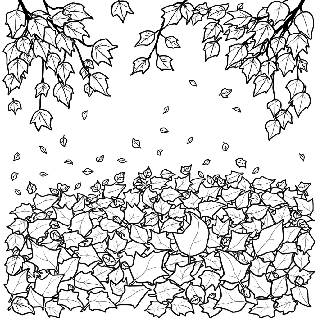 Fall Leaves coloring page