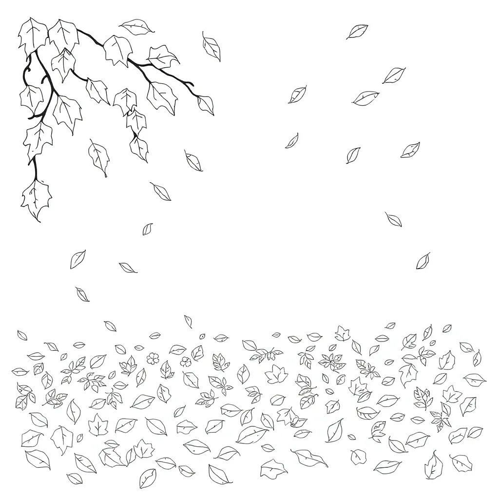 Fall Leaves coloring page