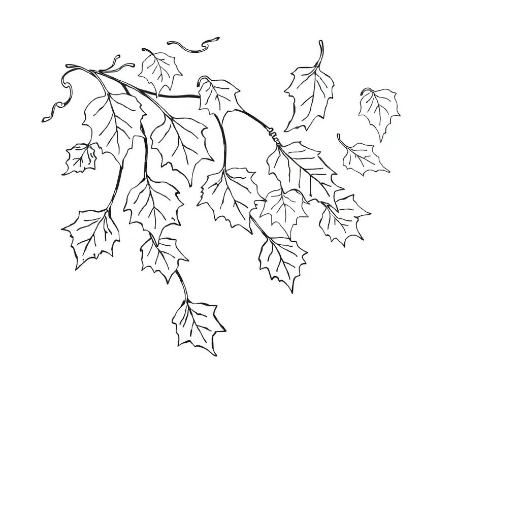 Fall Leaves coloring page