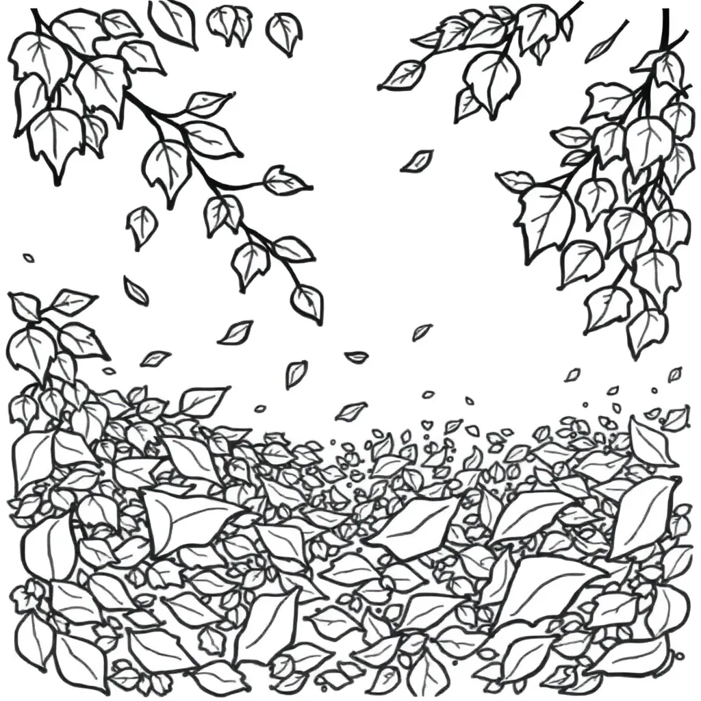 Fall Leaves coloring page