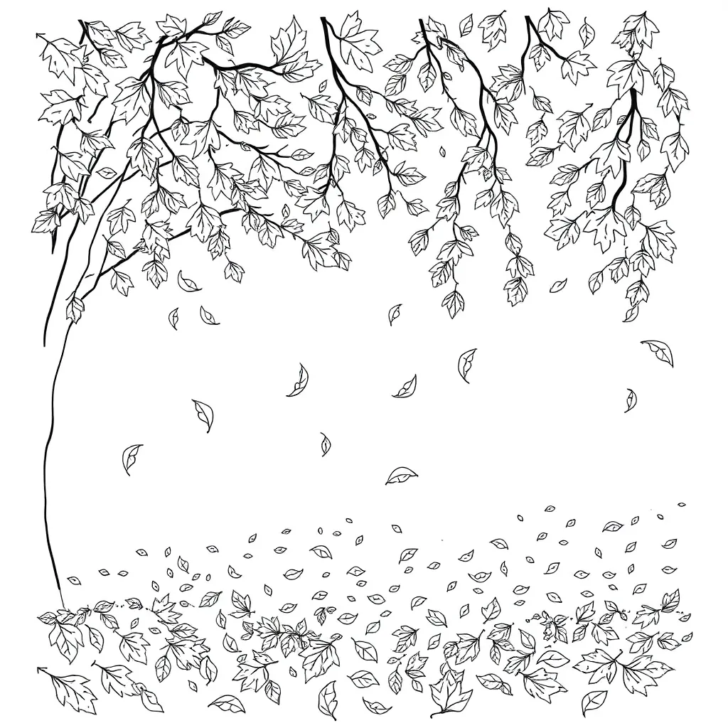 Fall Leaves coloring page