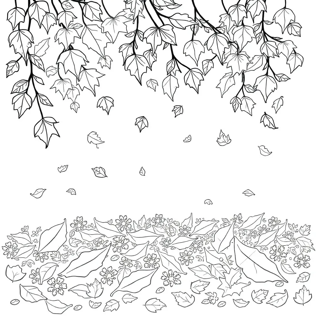 Fall Leaves coloring page