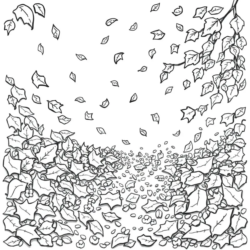 Fall Leaves coloring page