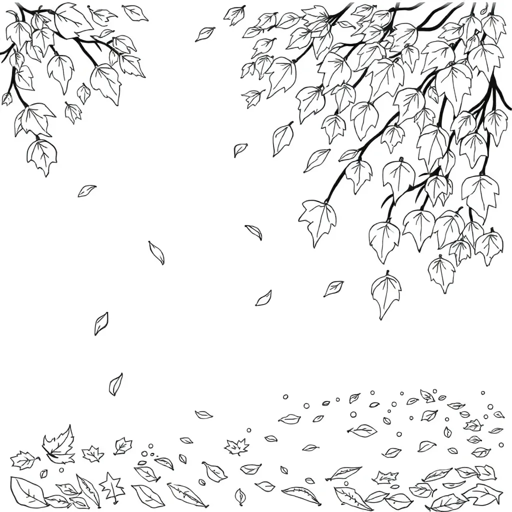 Fall Leaves coloring page