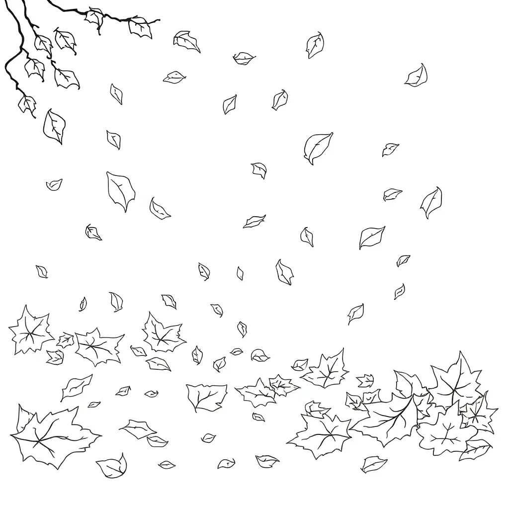 Fall Leaves coloring page