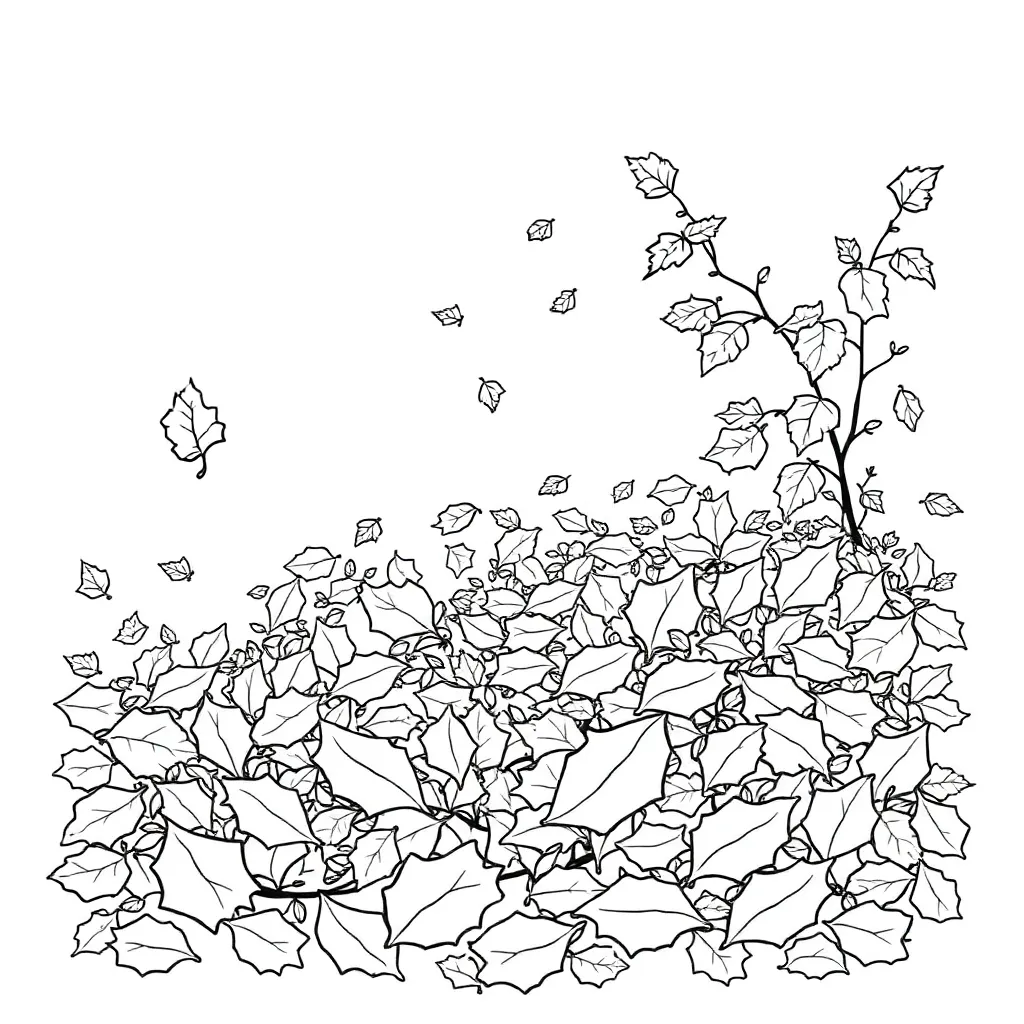 Fall Leaves coloring page