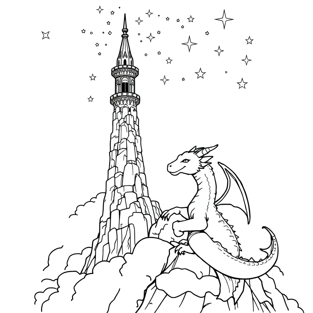 Fantasy coloring page