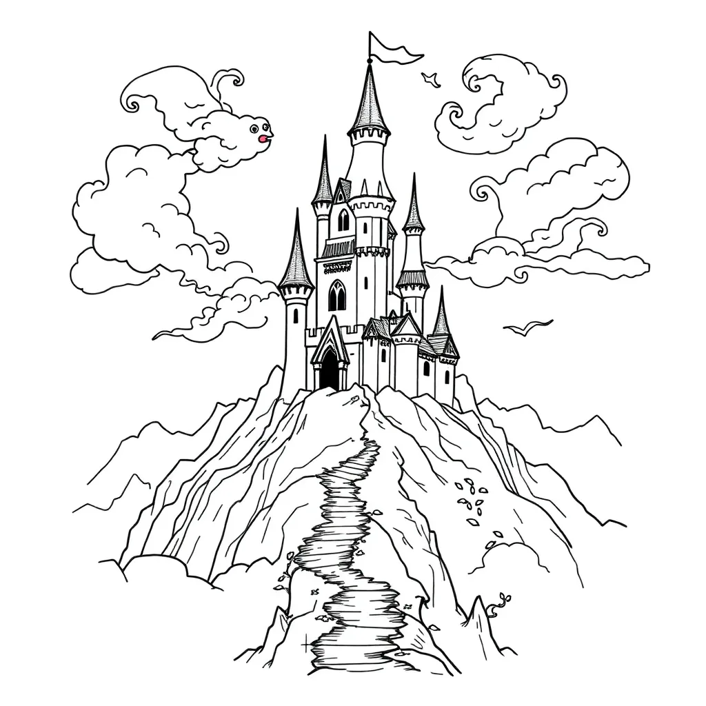 Fantasy coloring page
