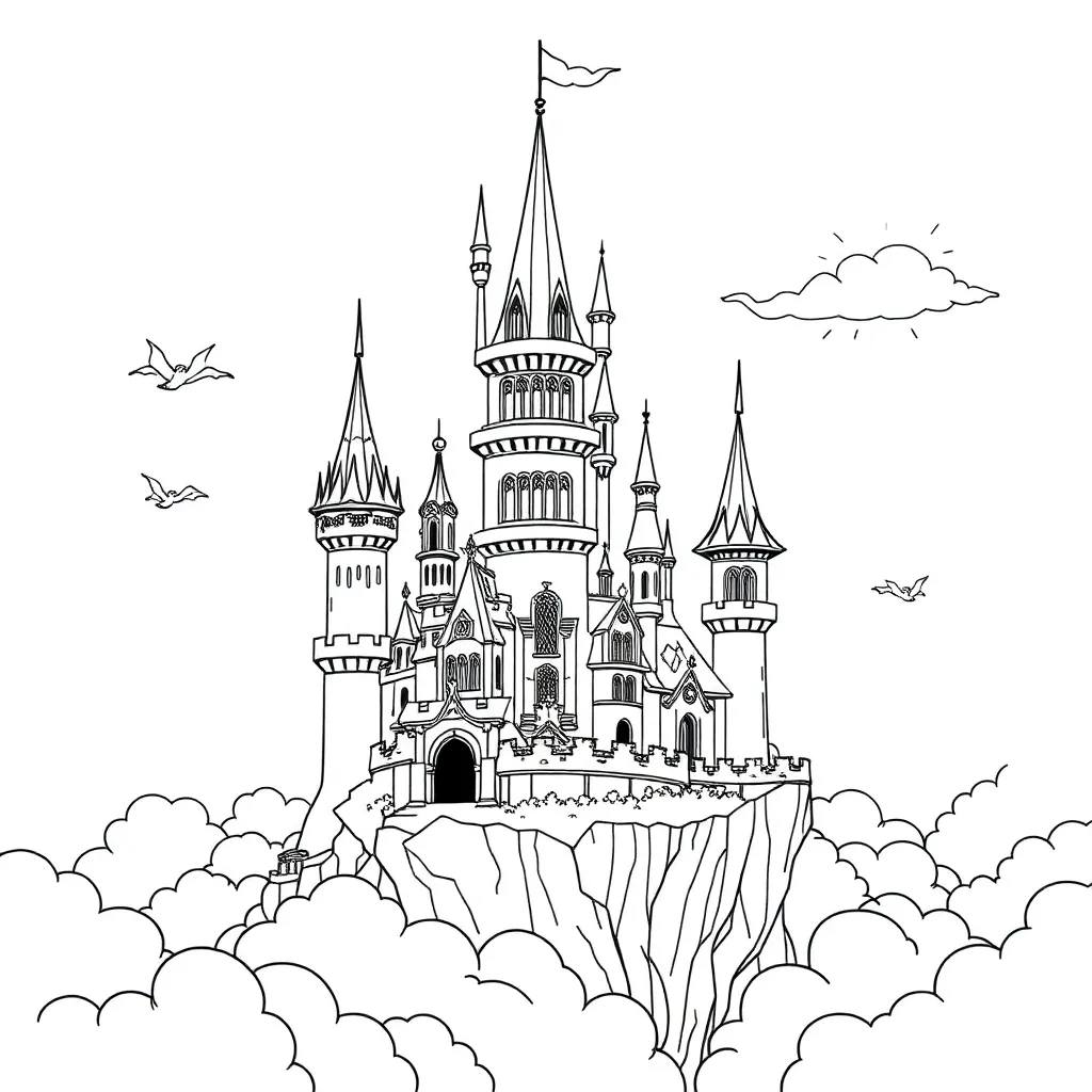Fantasy coloring page