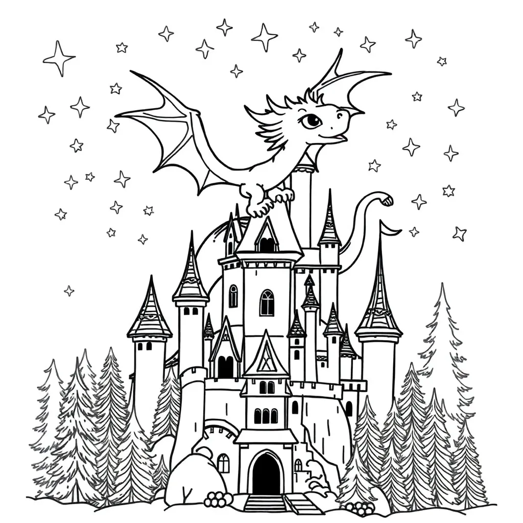 Fantasy coloring page