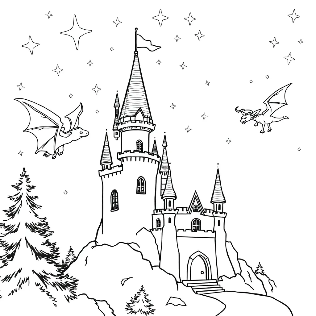 Fantasy coloring page