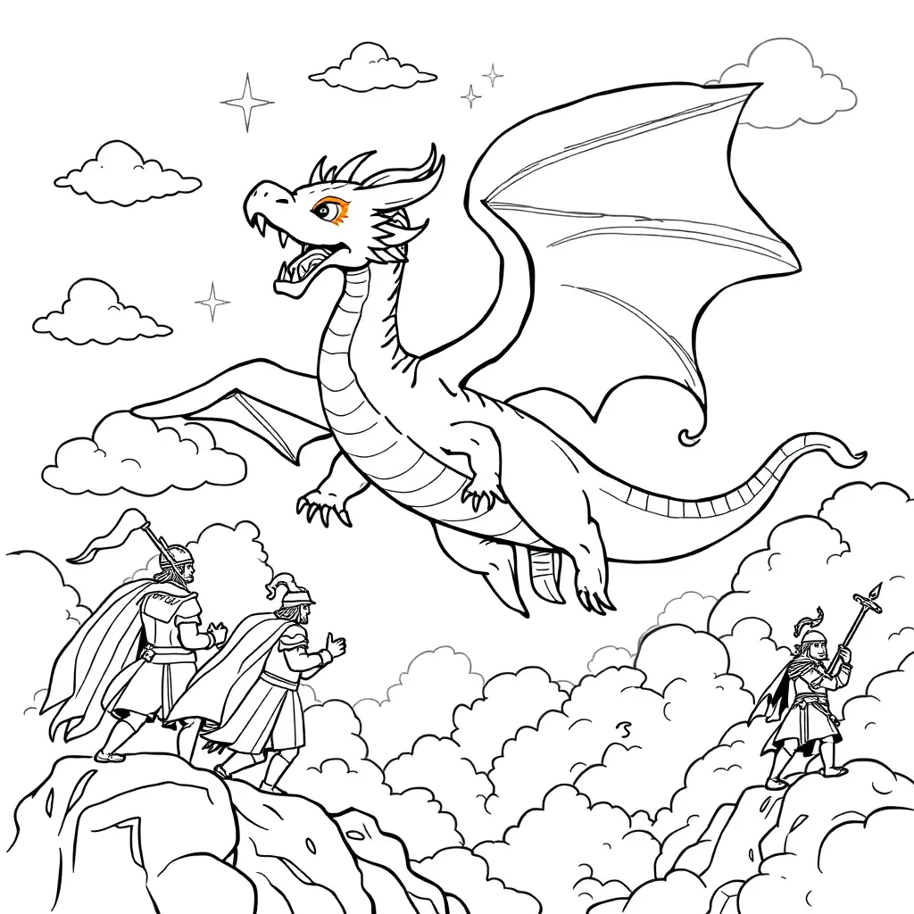 Fantasy coloring page