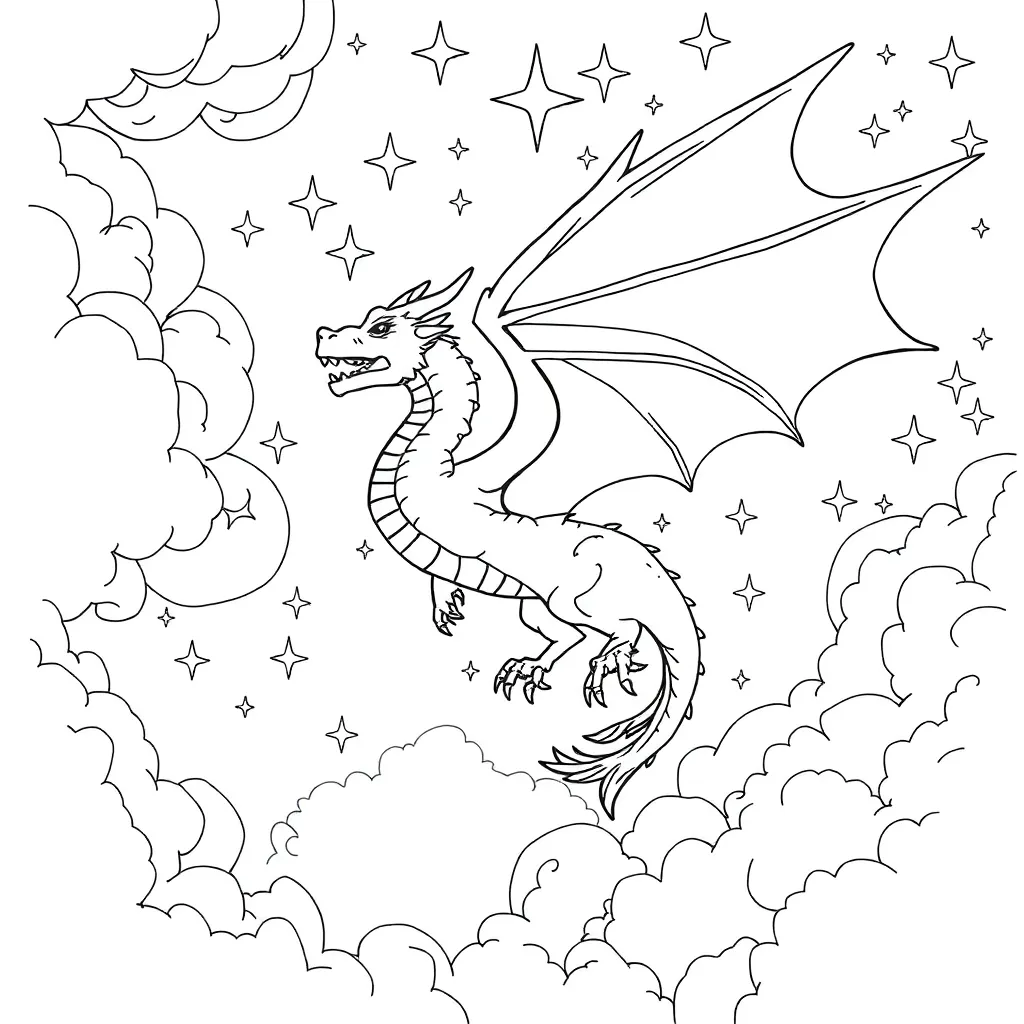 Fantasy coloring page