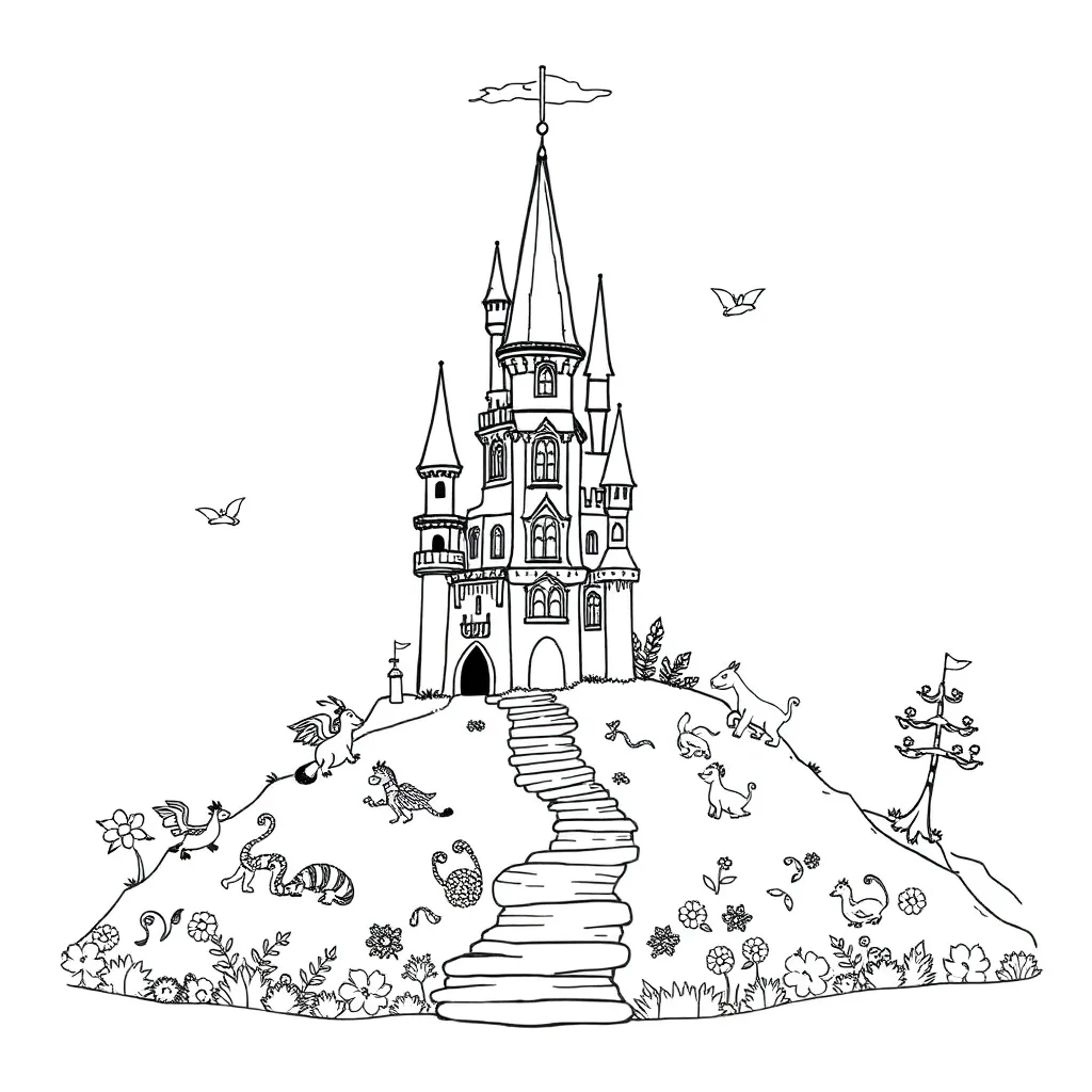 Fantasy coloring page