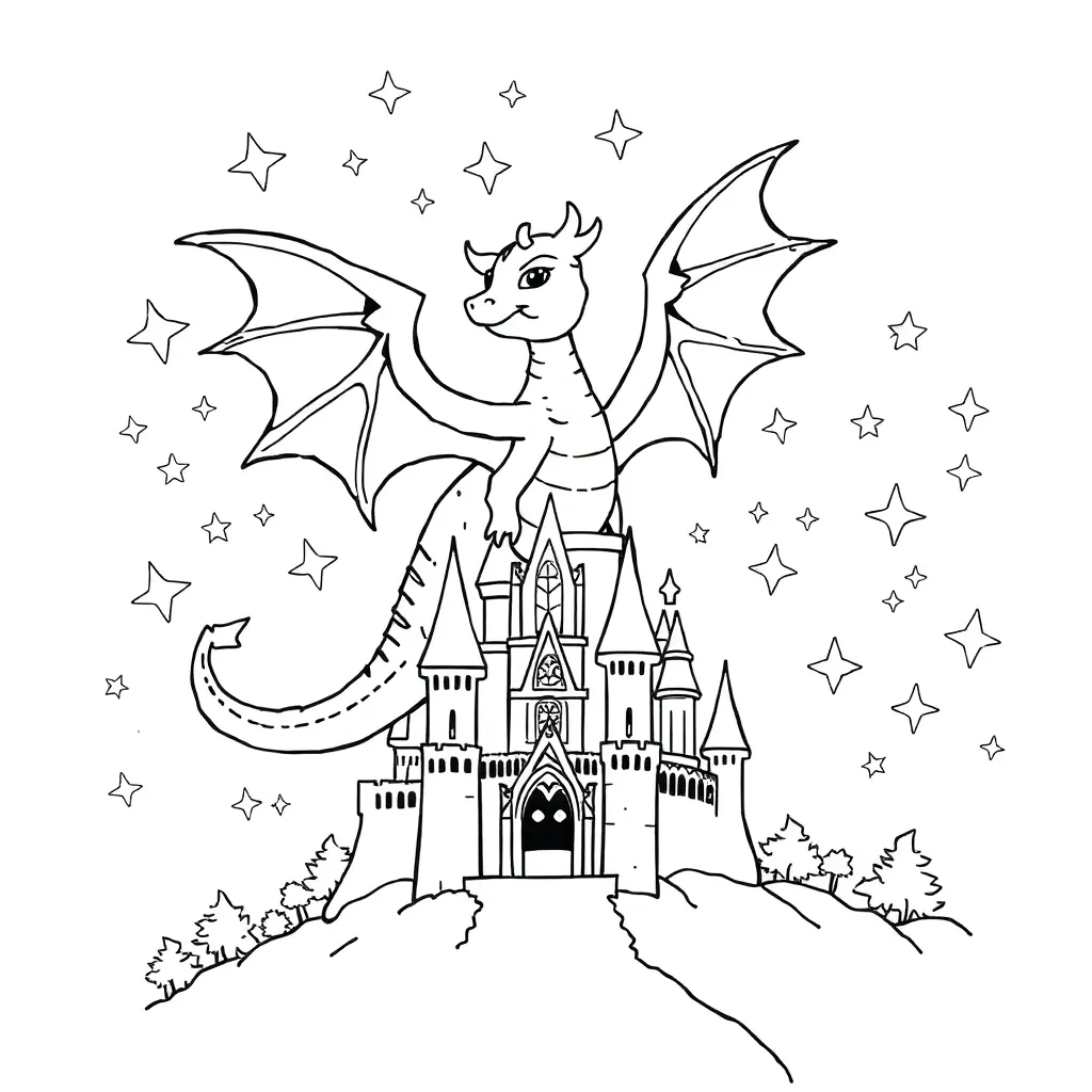 Fantasy coloring page
