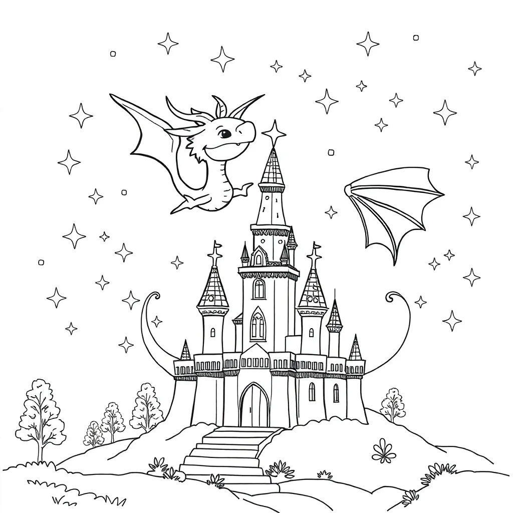 Fantasy coloring page