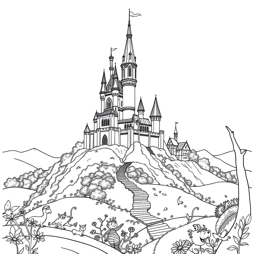 Fantasy coloring page
