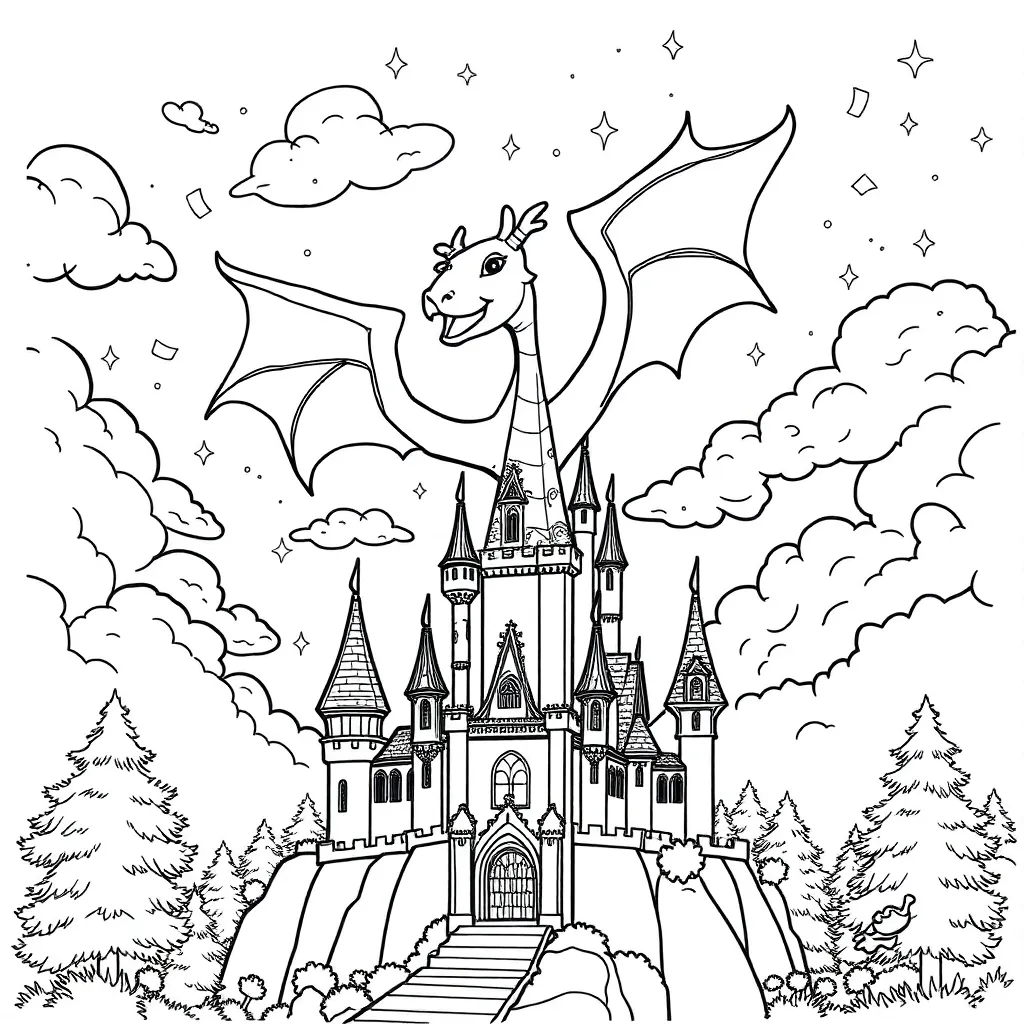 Fantasy coloring page