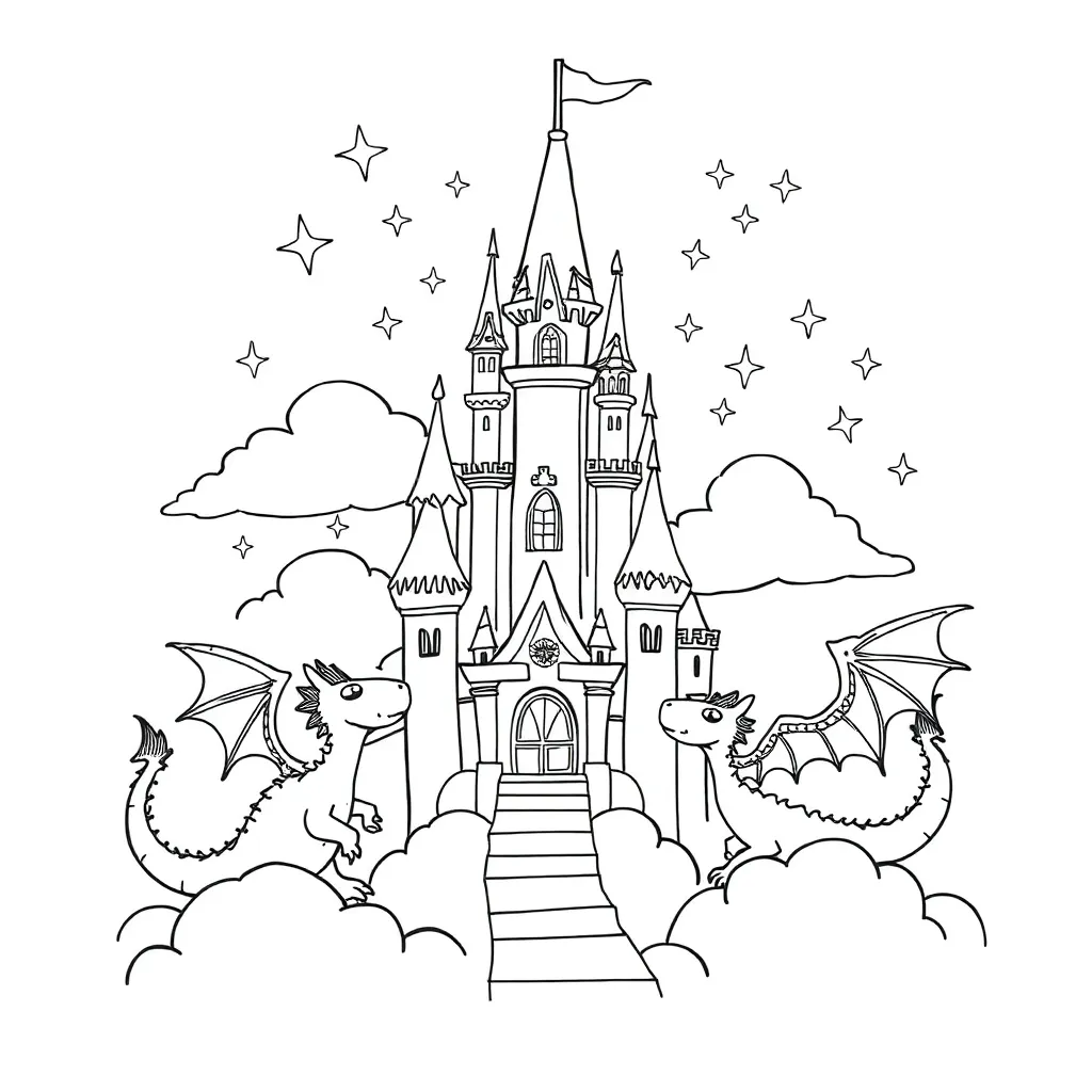 Fantasy coloring page