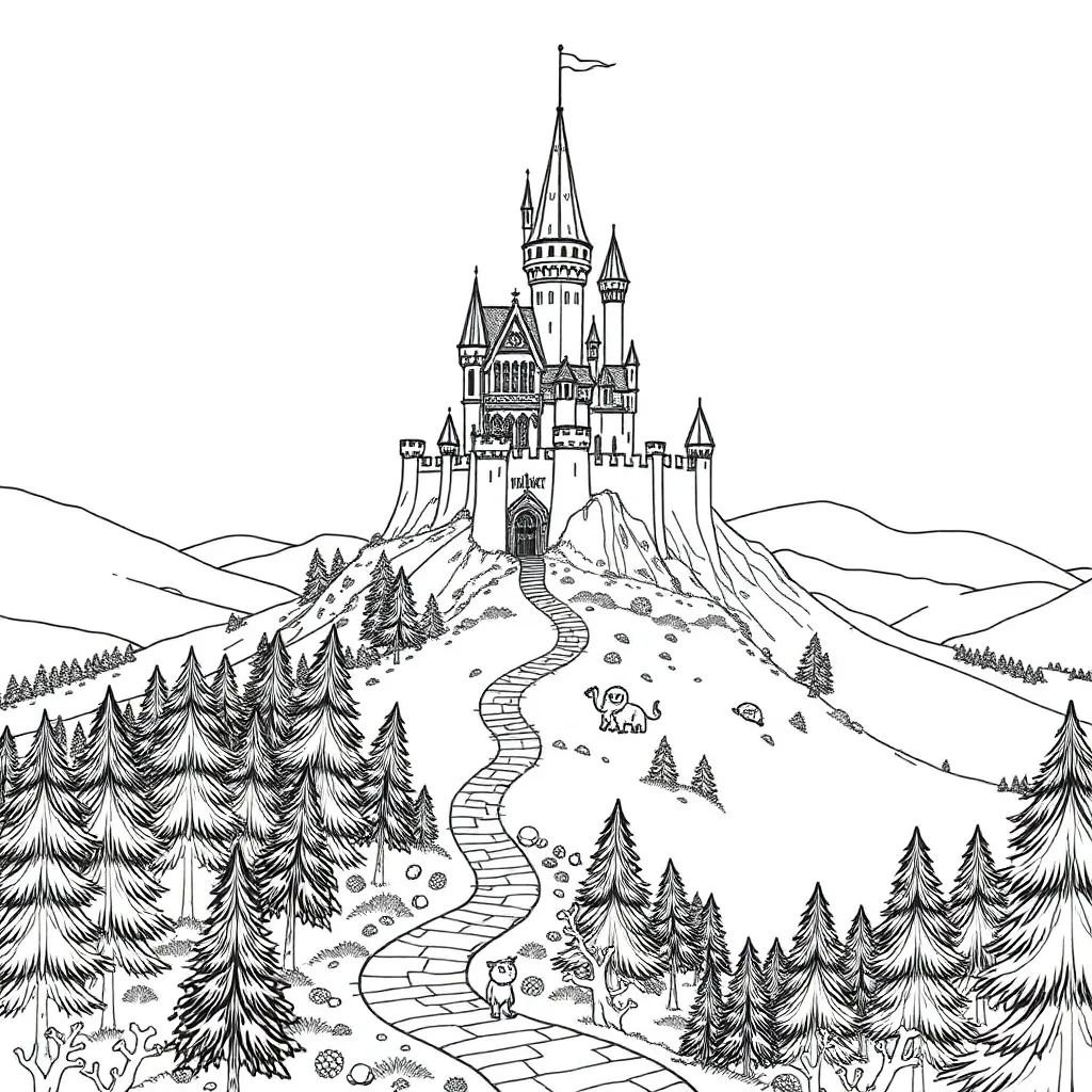 Fantasy coloring page