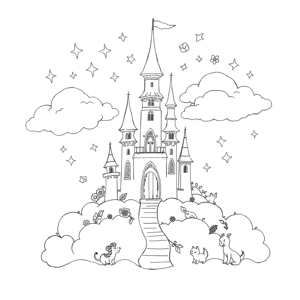 Fantasy coloring page