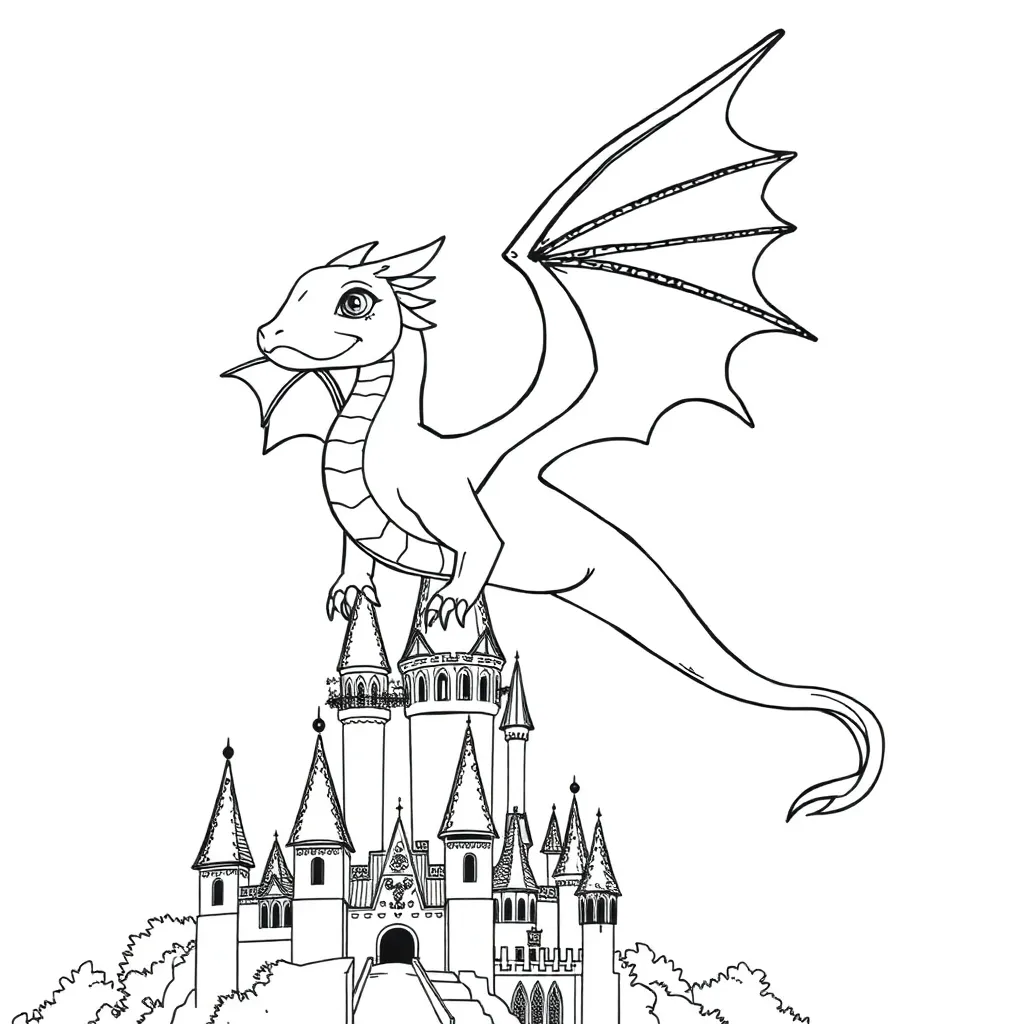 Fantasy coloring page