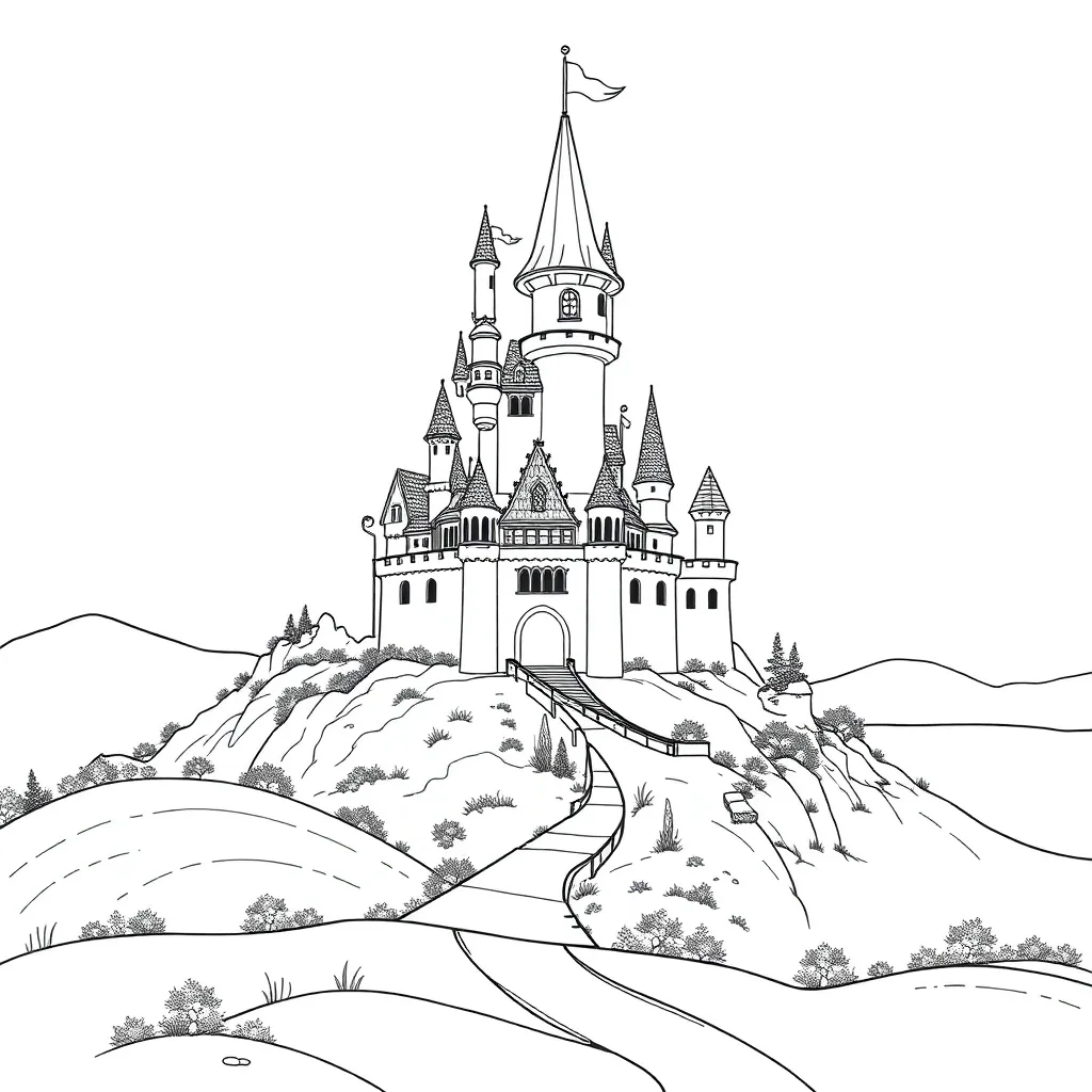 Fantasy coloring page