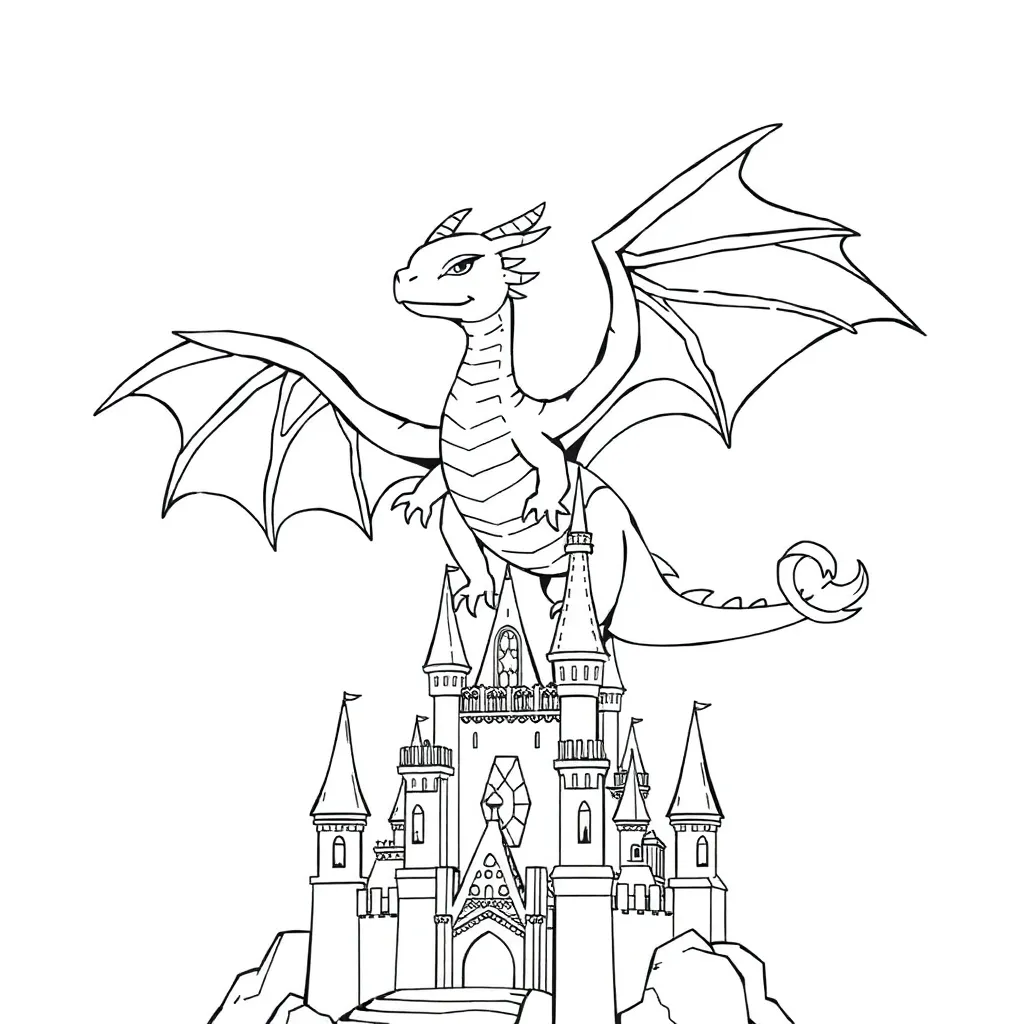 Fantasy coloring page