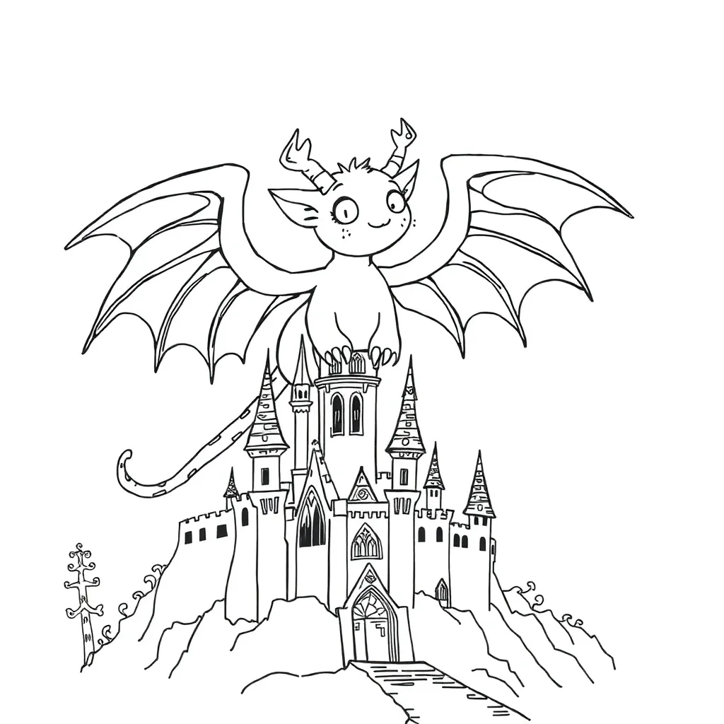 Fantasy coloring page