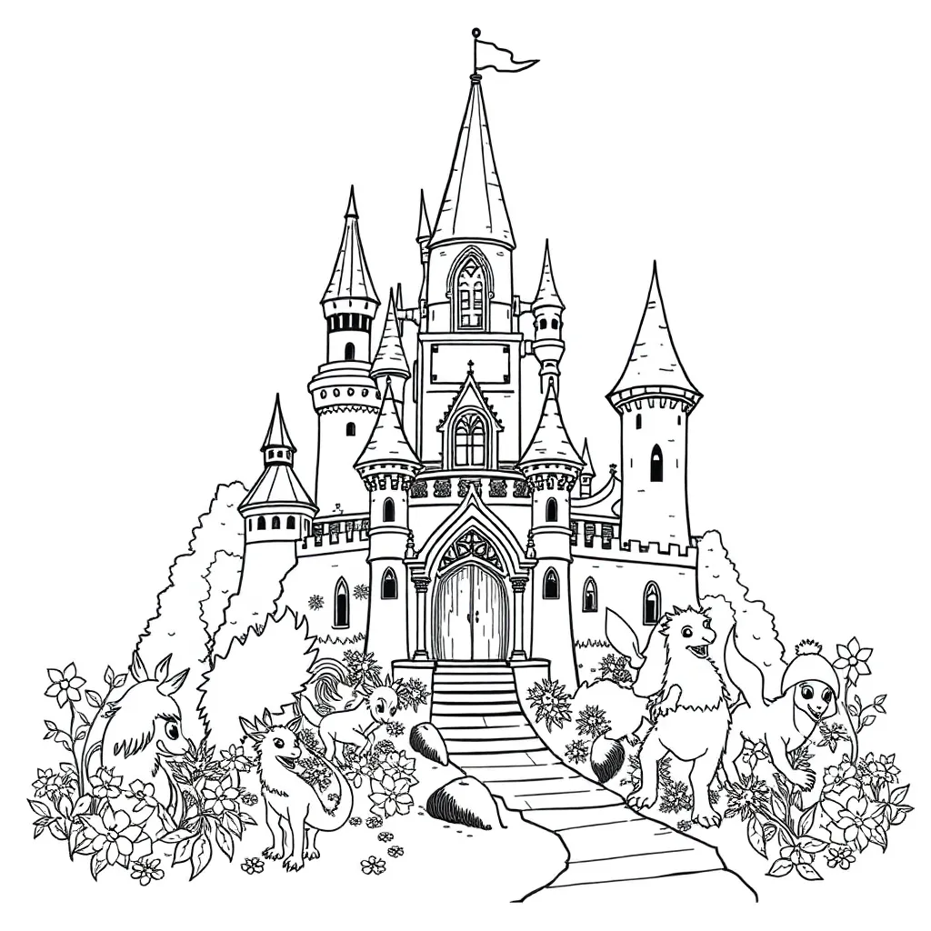 Fantasy coloring page