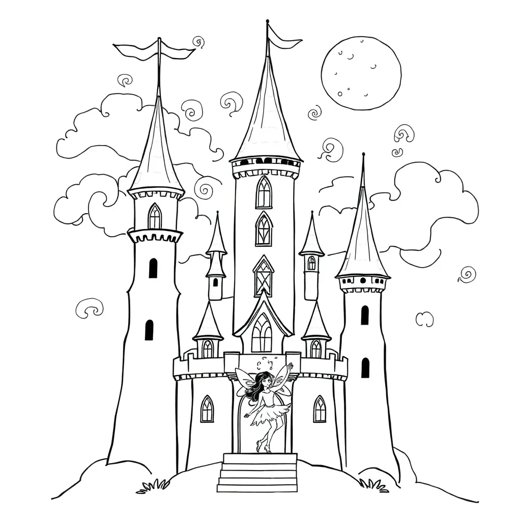 Fantasy coloring page