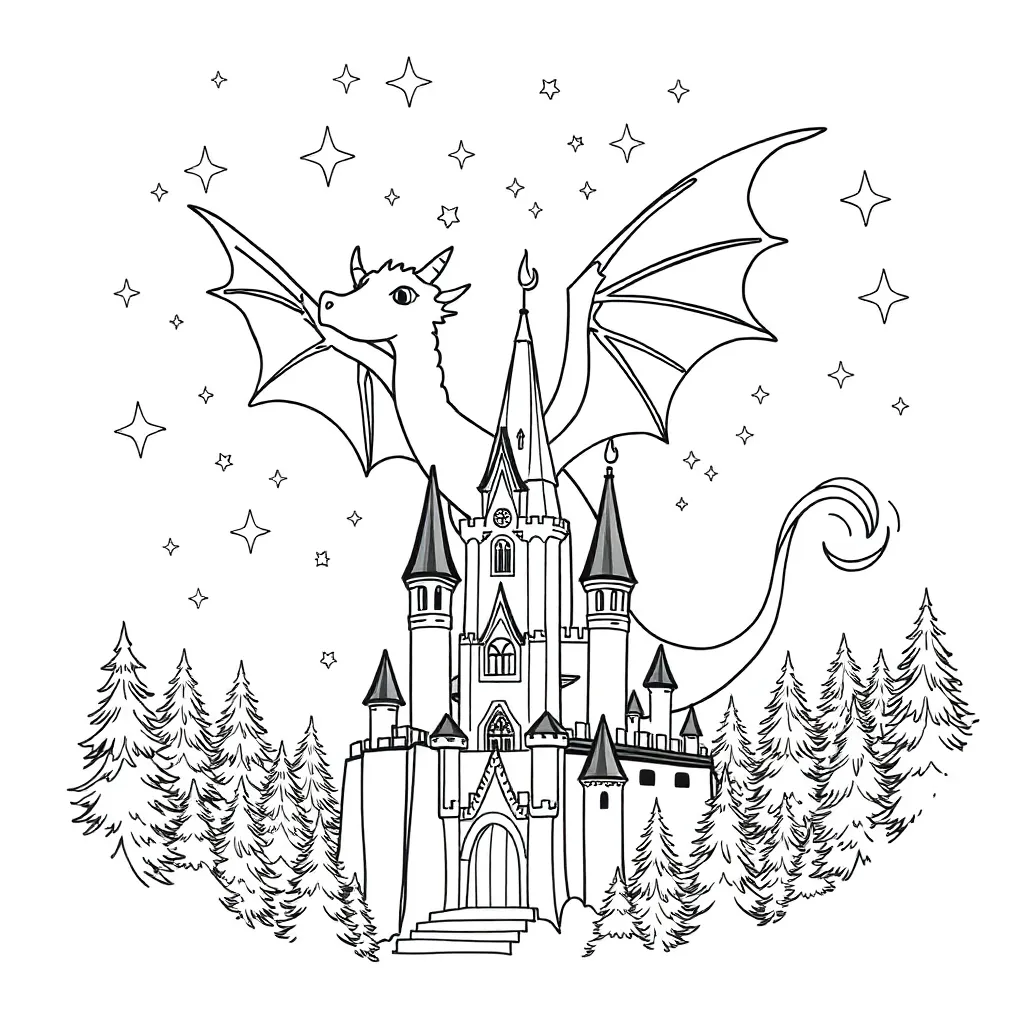 Fantasy coloring page