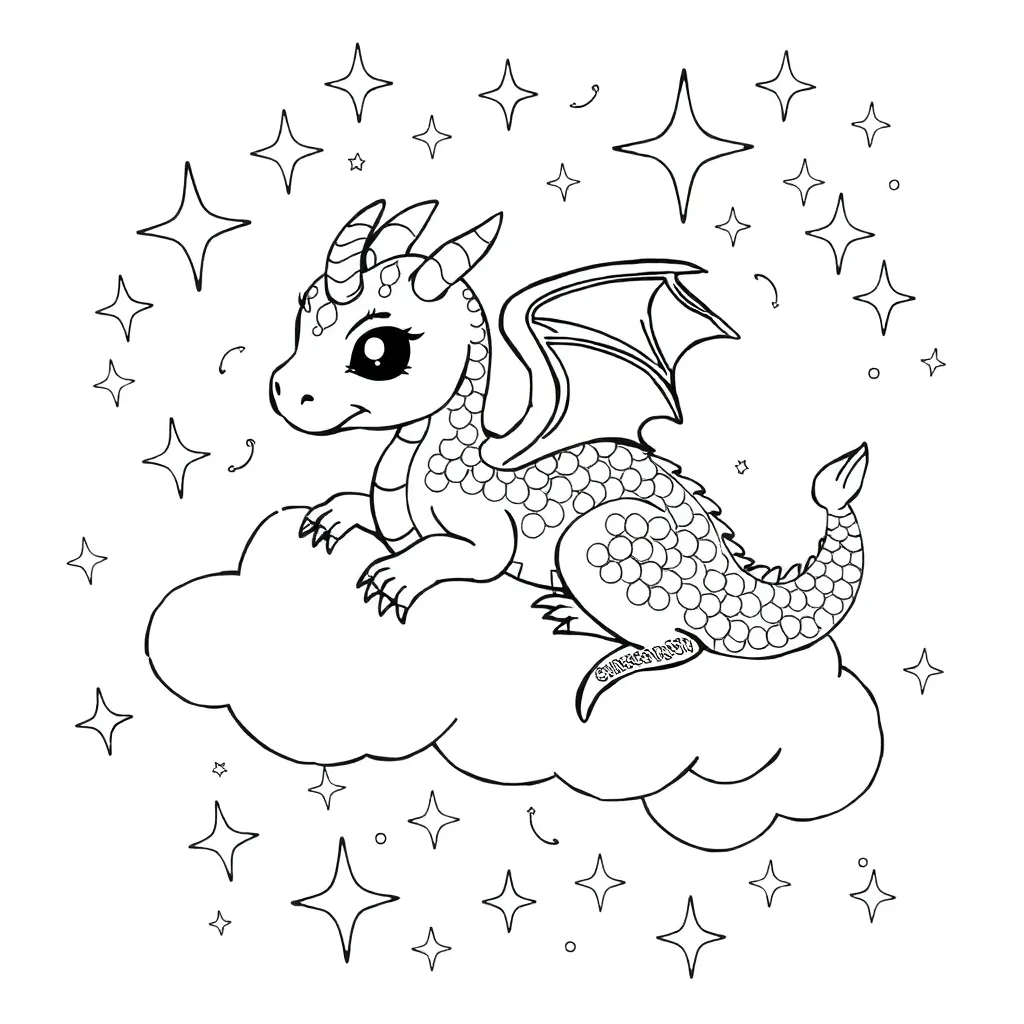 Fantasy coloring page