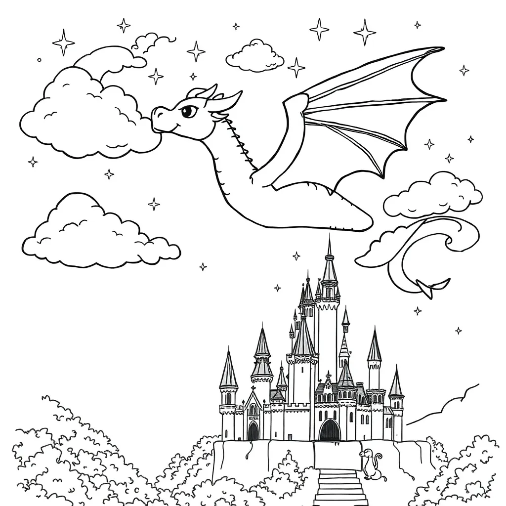 Fantasy coloring page