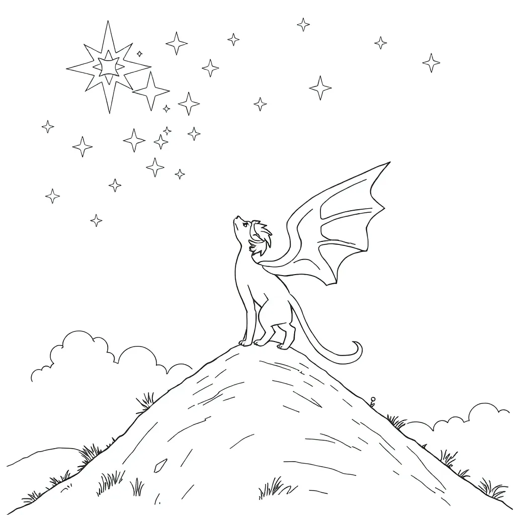 Fantasy coloring page