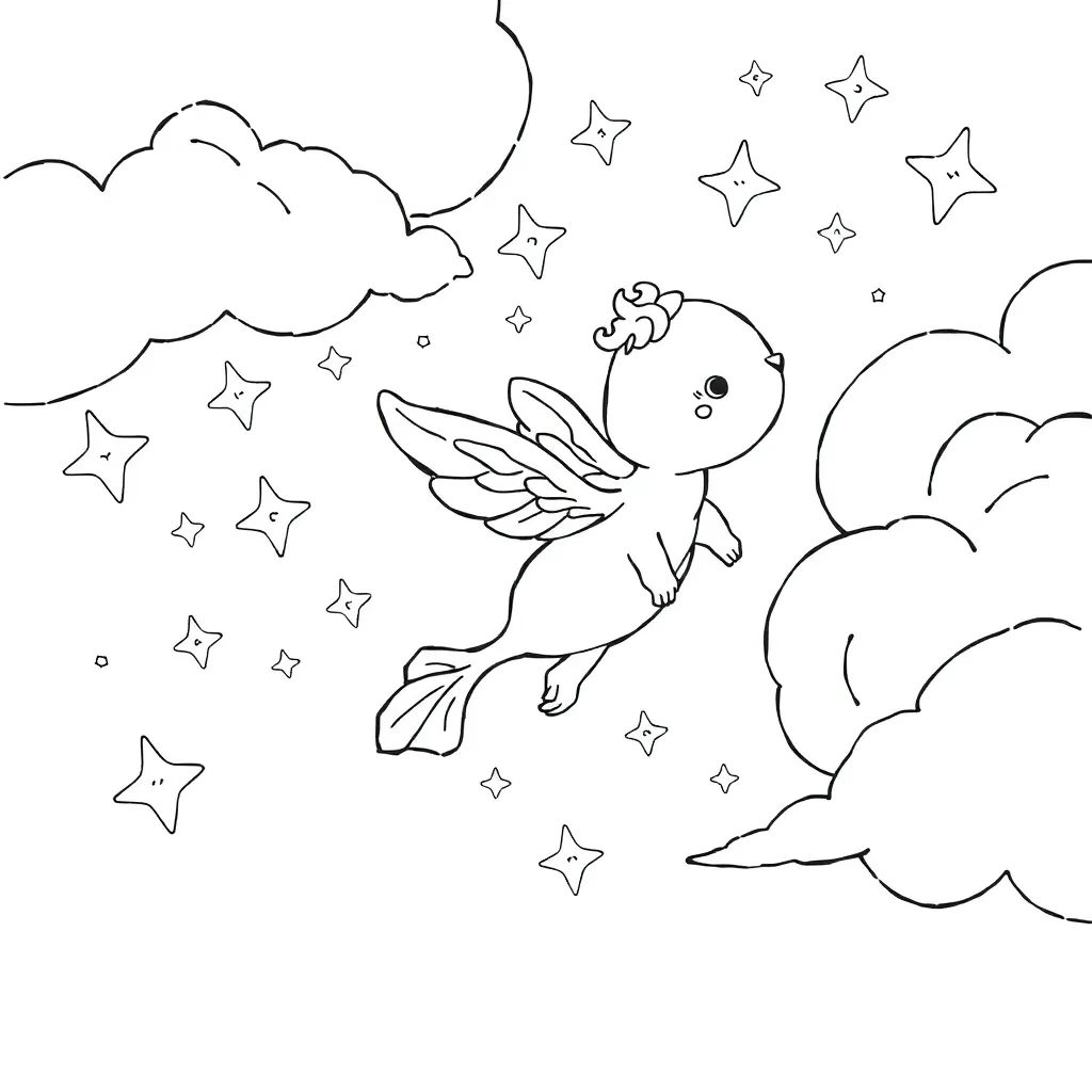 Fantasy coloring page