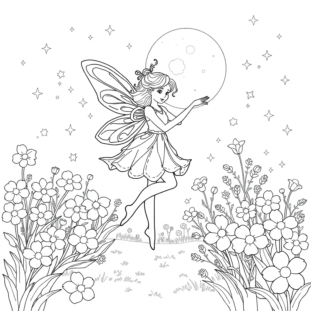 Fantasy coloring page